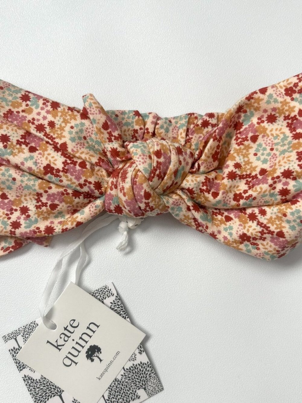 NWT Kate Quinn Winnie the Pooh Bamboo Bow Headband 6Y-8Y 100 Acre Calico